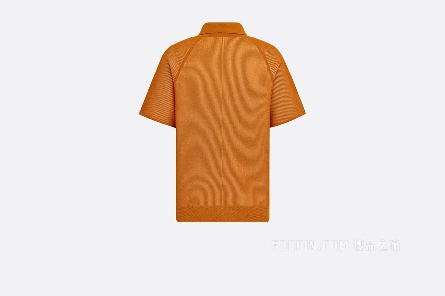 DIOR AND PARLEY Polo 衫 橙色 Parley Ocean Plastic 混纺针织面料