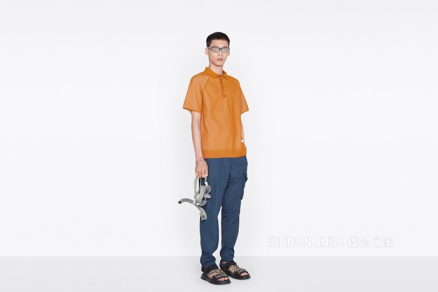 DIOR AND PARLEY Polo 衫 橙色 Parley Ocean Plastic 混纺针织面料
