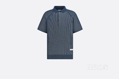 DIOR AND PARLEY Polo 衫 蓝色 Parley Ocean Plastic 混纺针织面料