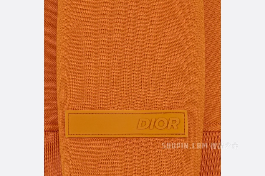 DIOR AND PARLEY 拉链运动夹克 橙色 Parley Ocean Plastic 混纺平纹针织面料