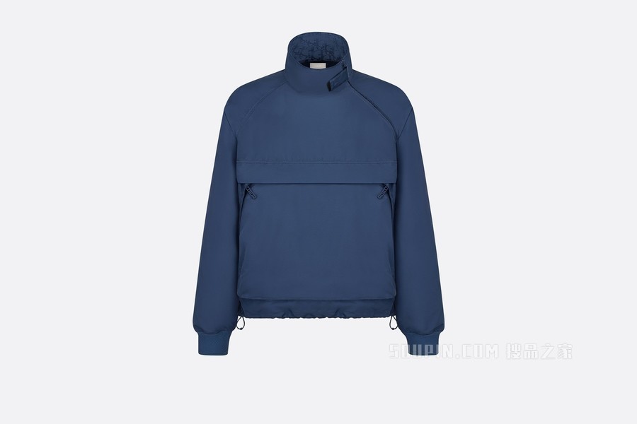 DIOR AND PARLEY 可折叠厚夹克 蓝色 Parley Ocean Plastic 塔夫绸科技面料