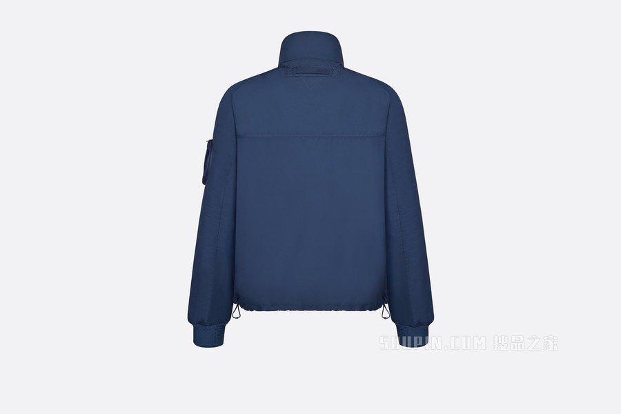 DIOR AND PARLEY 可折叠厚夹克 蓝色 Parley Ocean Plastic 塔夫绸科技面料