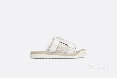 Dior Alpha 凉鞋 灰白色 Oblique 印花
