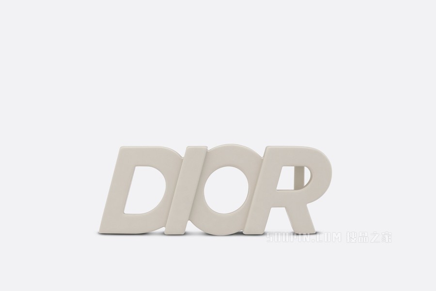 “DIOR”腰带扣 35 毫米迪奥灰哑光涂漆饰面黄铜
