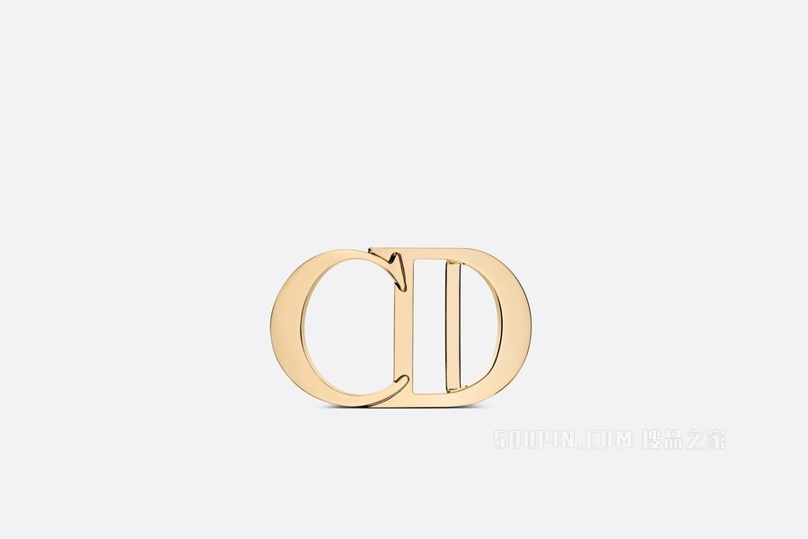“CD Icon”腰带扣 40 毫米金色饰面黄铜