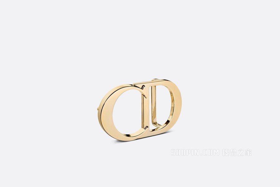 “CD Icon”腰带扣 40 毫米金色饰面黄铜