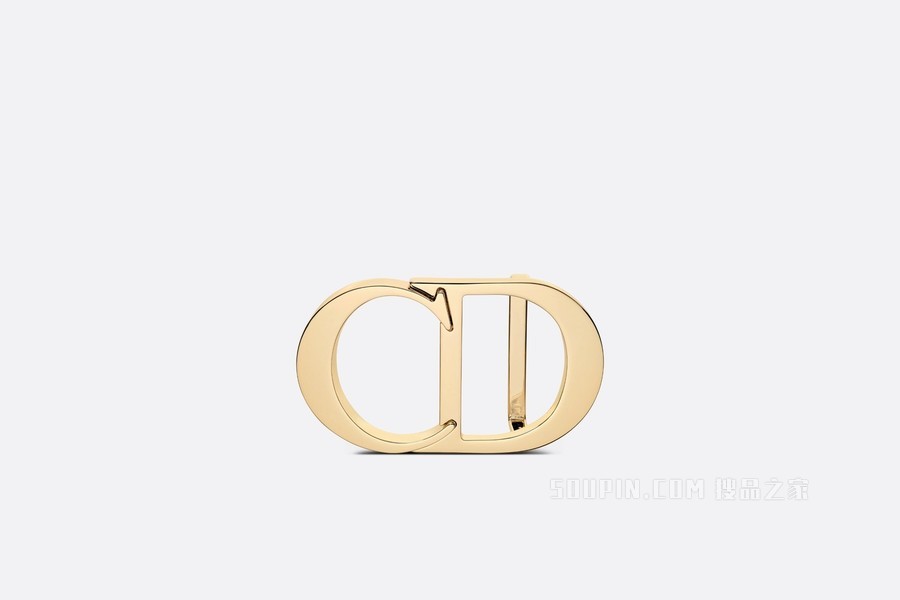 “CD Icon”腰带扣 40 毫米金色饰面黄铜