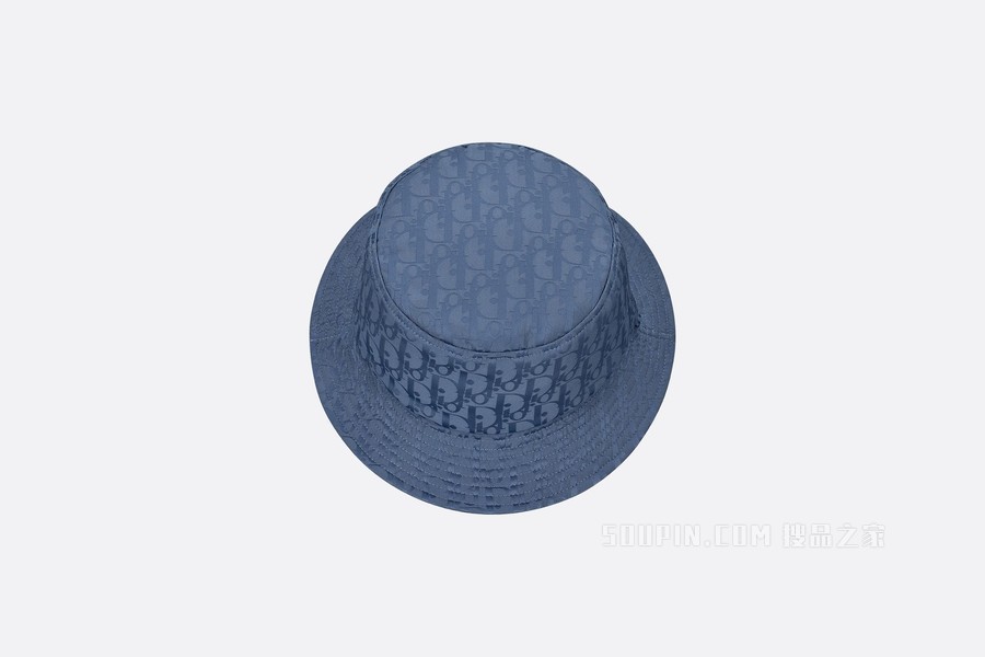 DIOR AND PARLEY 桶帽 蓝色 Parley Ocean Plastic 提花科技面料 Oblique 印花