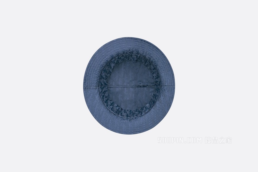 DIOR AND PARLEY 桶帽 蓝色 Parley Ocean Plastic 提花科技面料 Oblique 印花