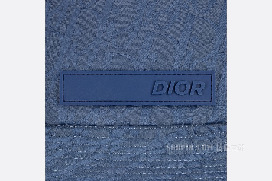 DIOR AND PARLEY 桶帽 蓝色 Parley Ocean Plastic 提花科技面料 Oblique 印花