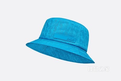 DIOR AND PARLEY 桶帽 蓝绿色 Parley Ocean Plastic 提花科技面料 Oblique 印花