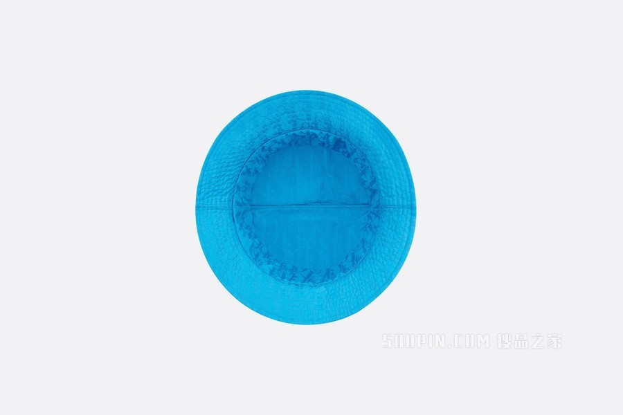 DIOR AND PARLEY 桶帽 蓝绿色 Parley Ocean Plastic 提花科技面料 Oblique 印花