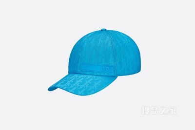 DIOR AND PARLEY 棒球帽 蓝绿色 Parley Ocean Plastic 提花科技面料 Oblique 印花