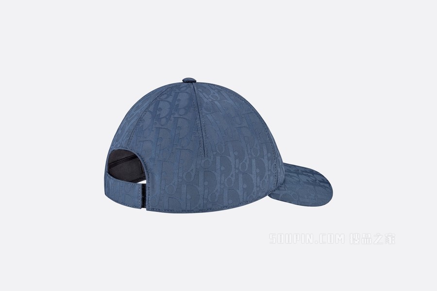 DIOR AND PARLEY 棒球帽 蓝色 Parley Ocean Plastic 提花科技面料 Oblique 印花