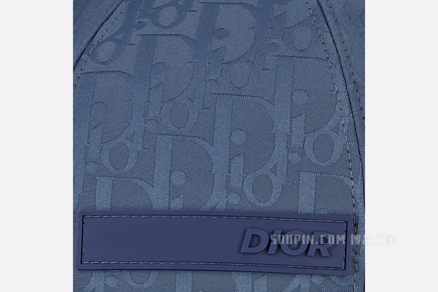 DIOR AND PARLEY 棒球帽 蓝色 Parley Ocean Plastic 提花科技面料 Oblique 印花