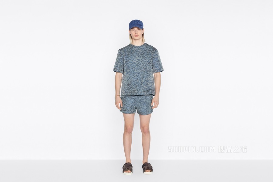 DIOR AND PARLEY 棒球帽 蓝色 Parley Ocean Plastic 提花科技面料 Oblique 印花