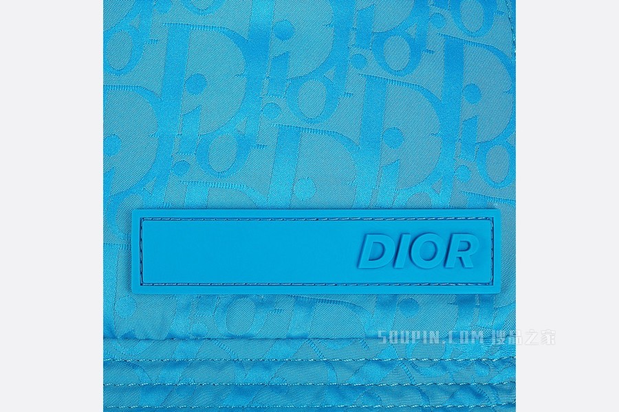 DIOR AND PARLEY 桶帽 蓝绿色 Parley Ocean Plastic 提花科技面料 Oblique 印花