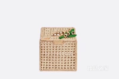 纸巾盒 新款铃兰系列绿色细节