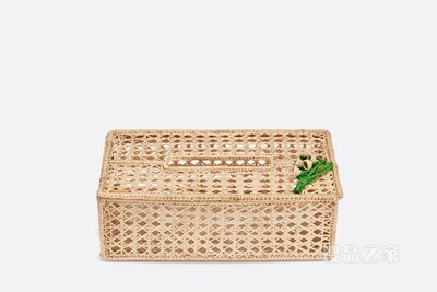 纸巾盒 新款铃兰系列绿色细节