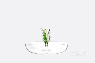 装饰碟 新款铃兰系列绿色细节