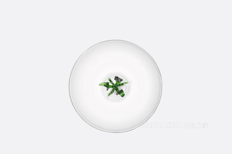 装饰碟 新款铃兰系列绿色细节