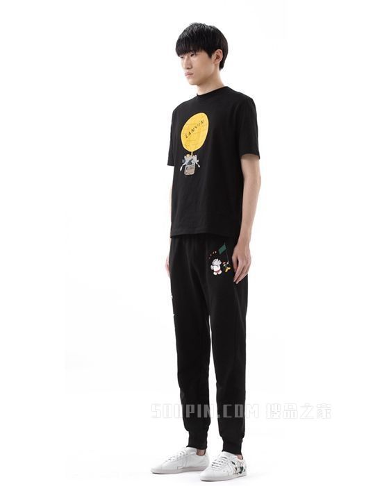 小象Babar系列男女同款印花T恤