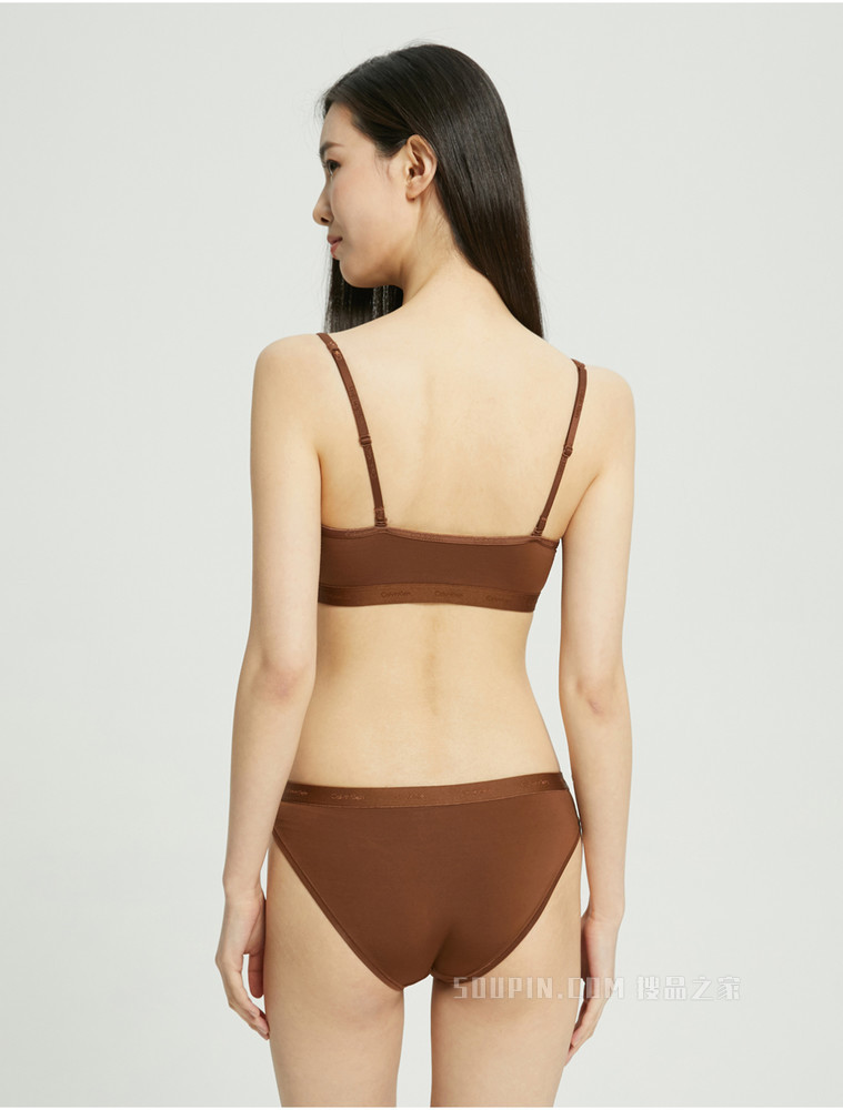 【JENNIE同款自然系列】Calvin Klein 22春季新品女循环LOGO比基尼内裤QF6761AD