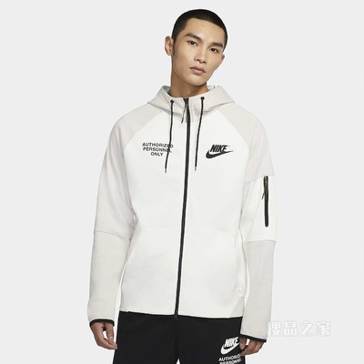 Nike Sportswear 男子全长拉链开襟针织连帽衫