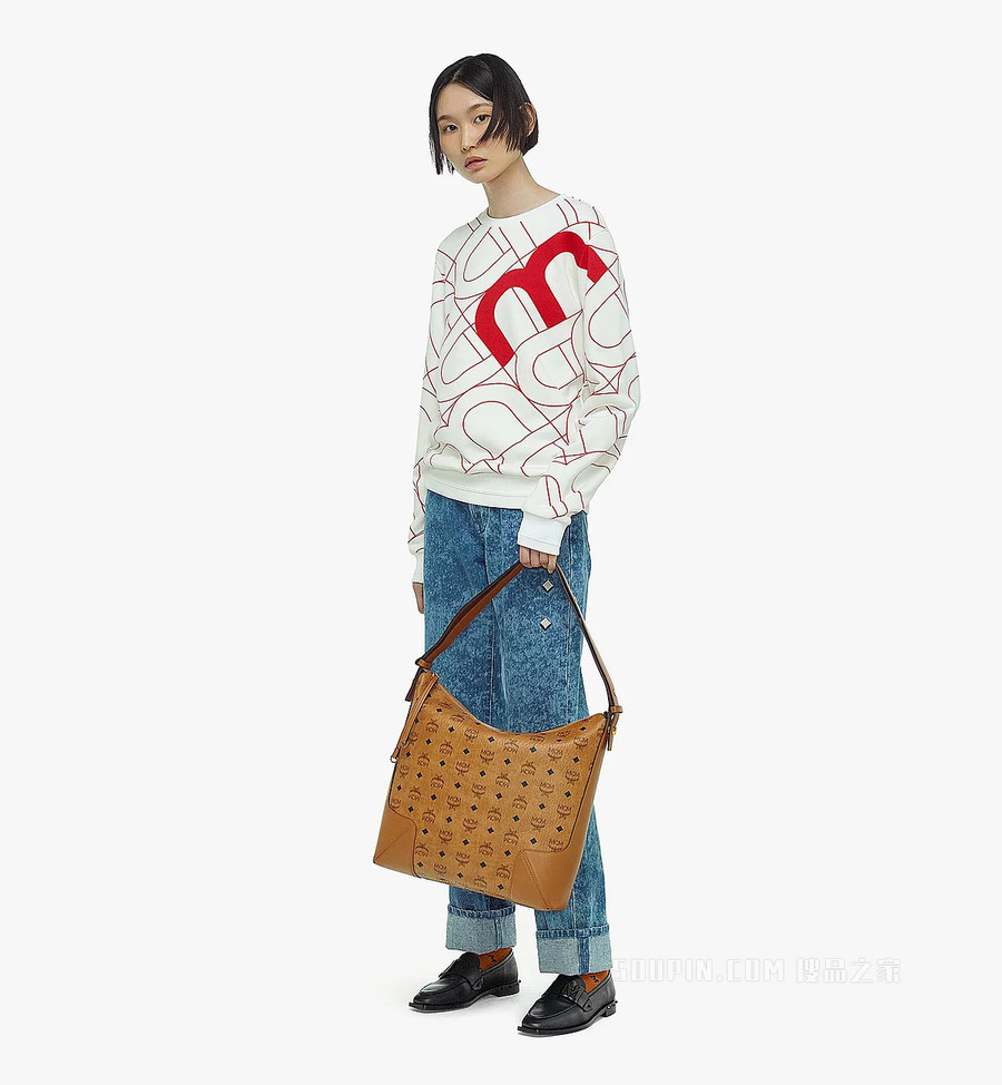 Large Visetos Aren Hobo肩背包