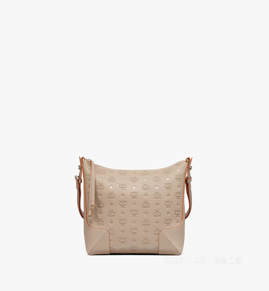 Medium Aren Hobo Monogram 皮革肩背包