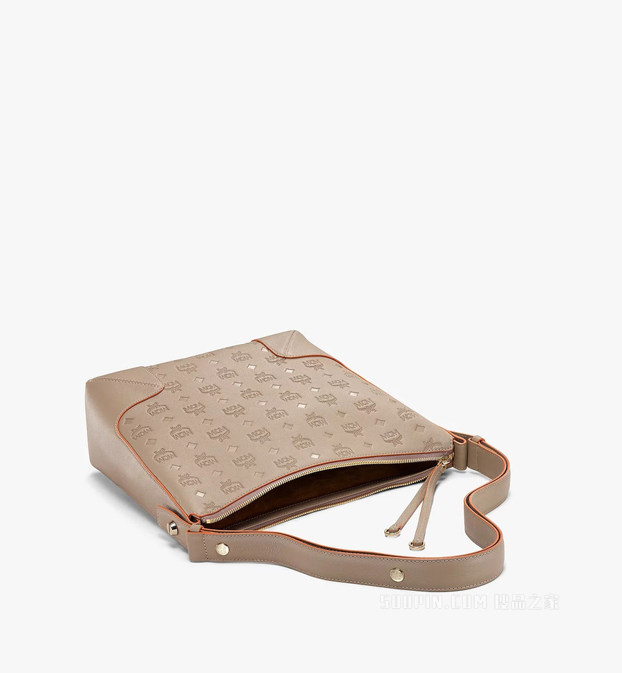 Medium Aren Hobo Monogram 皮革肩背包