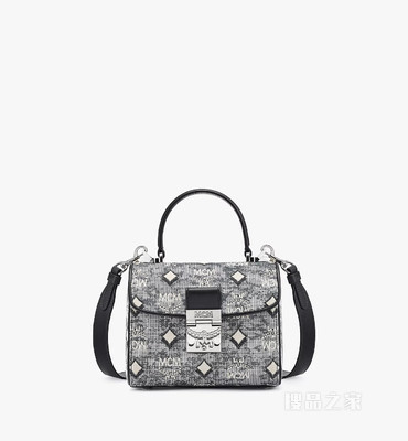 Small Vintage Jacquard Monogram Satchel包