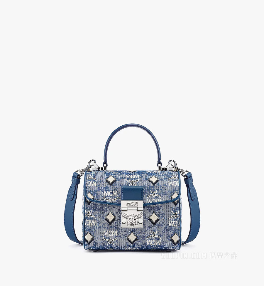 Small Vintage Jacquard Monogram Satchel包