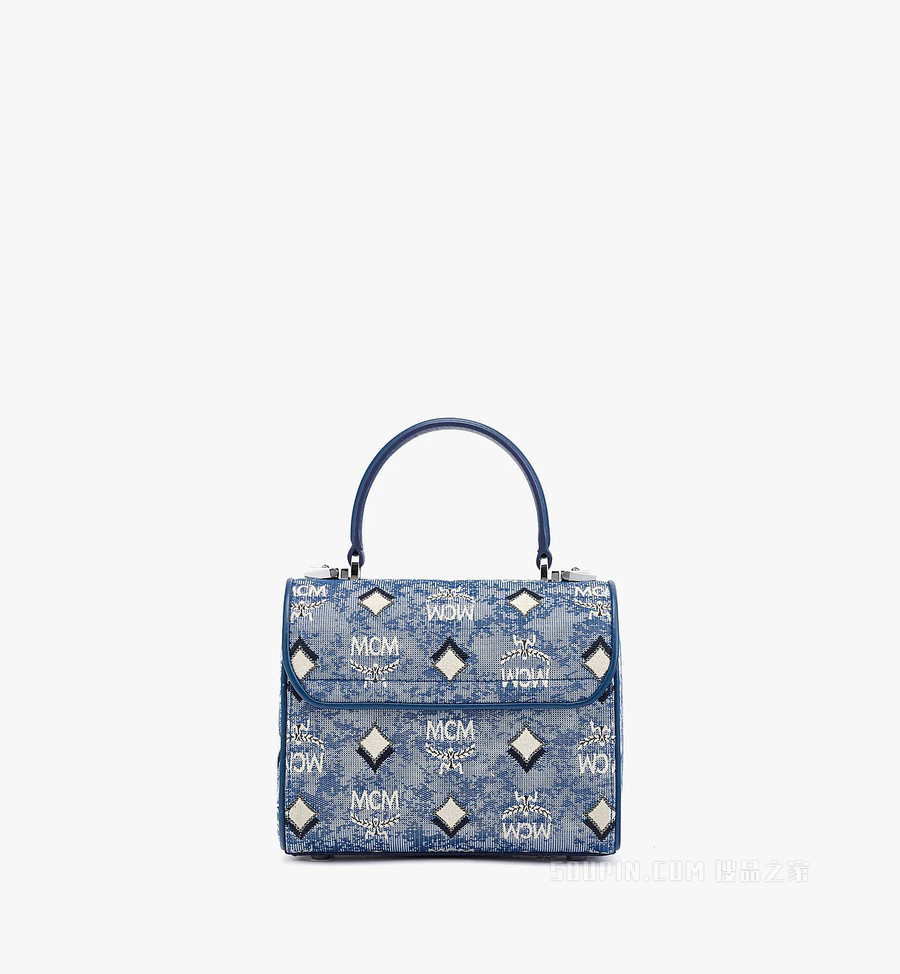 Small Vintage Jacquard Monogram Satchel包