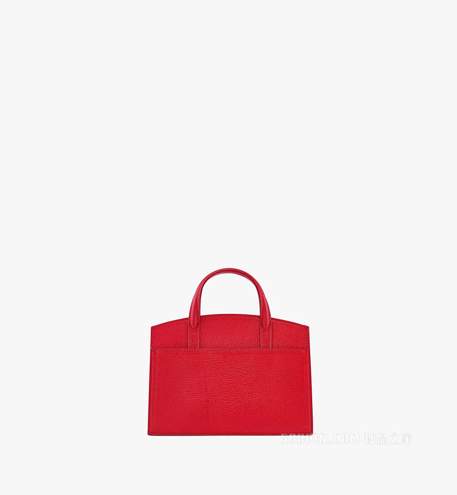 Mini Upcycling Project Milano手绘珠宝流苏图案渐变色羊皮手提包
