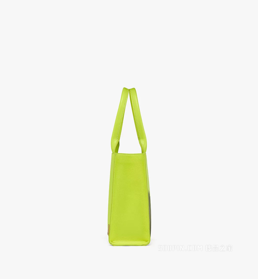 Mini P+M (PHENOMENON x MCM) Nappa皮革月桂叶图案手提包