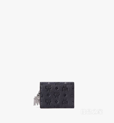 Mini Aren经典花纹皮革链带钱包