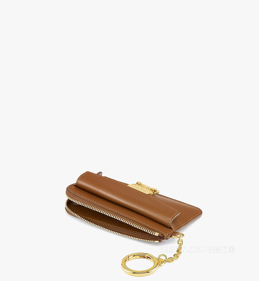 Mini Tracy皮革拉链卡夹