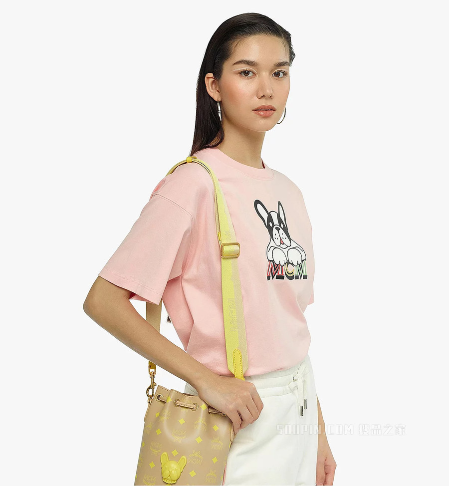 One Size MCM系列Logo提花织物肩带
