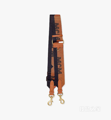 One Size 半Logo织物提花肩带