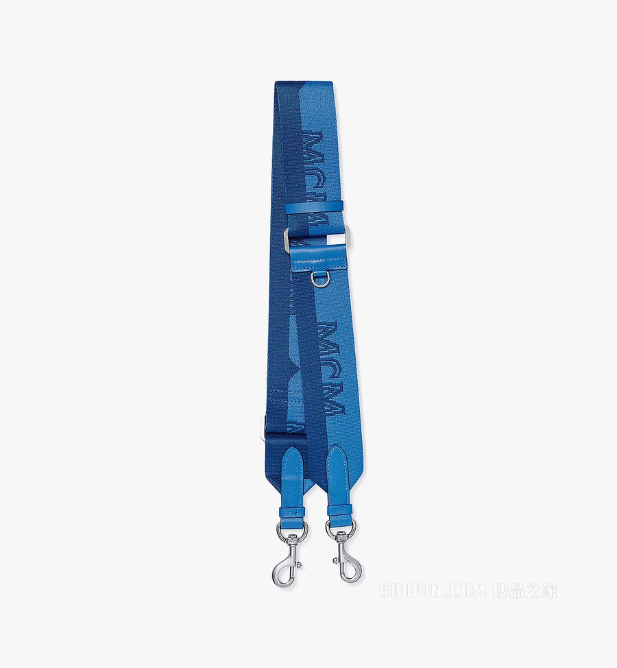 One Size 半Logo织物提花肩带