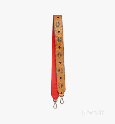 One Size Visetos皮革撞色肩带
