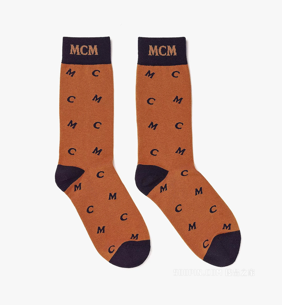 MCM Monogram嵌花针织袜