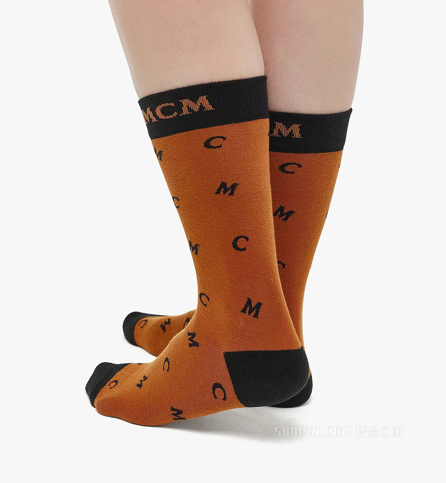MCM Monogram嵌花针织袜