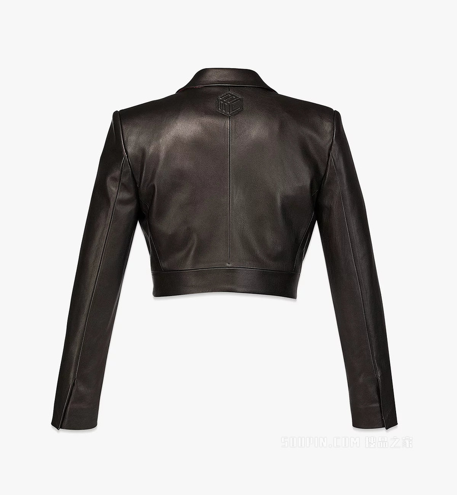 Women’s Cropped Jacket in Lamb Nappa Leather