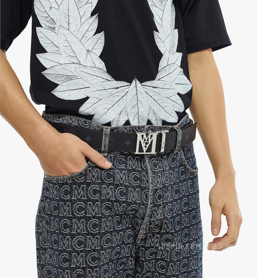 One Size Travia 纹理 M 双面腰带 1.5 英寸 Visetos