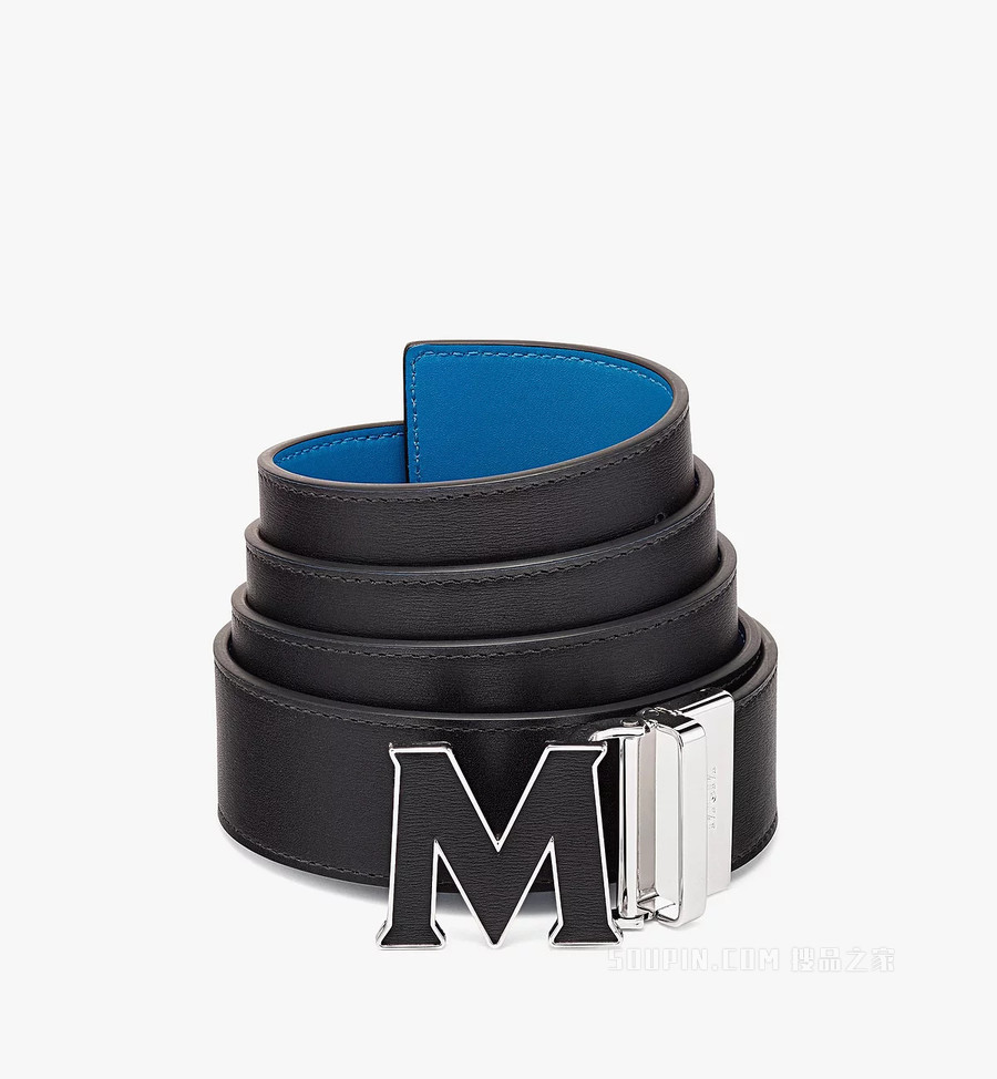 Cut to Size Claus Leather Inlay M Reversible Belt 1.5” in Embossed Leather