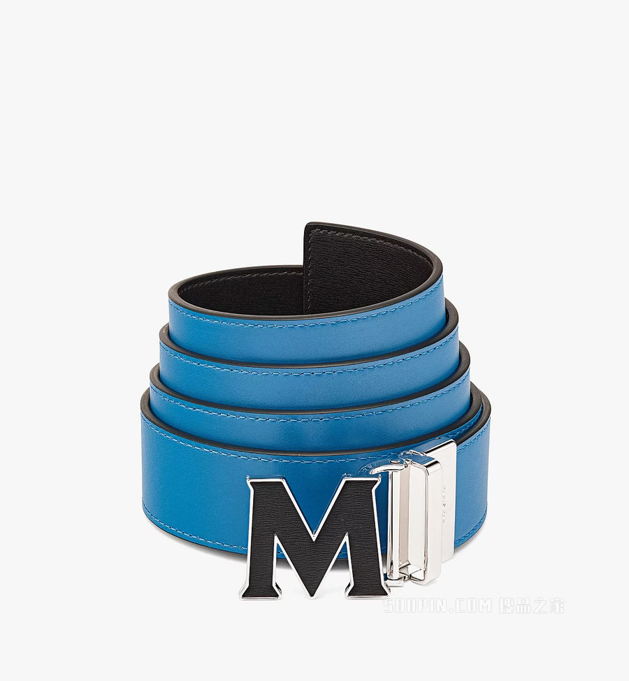 Cut to Size Claus Leather Inlay M Reversible Belt 1.5” in Embossed Leather