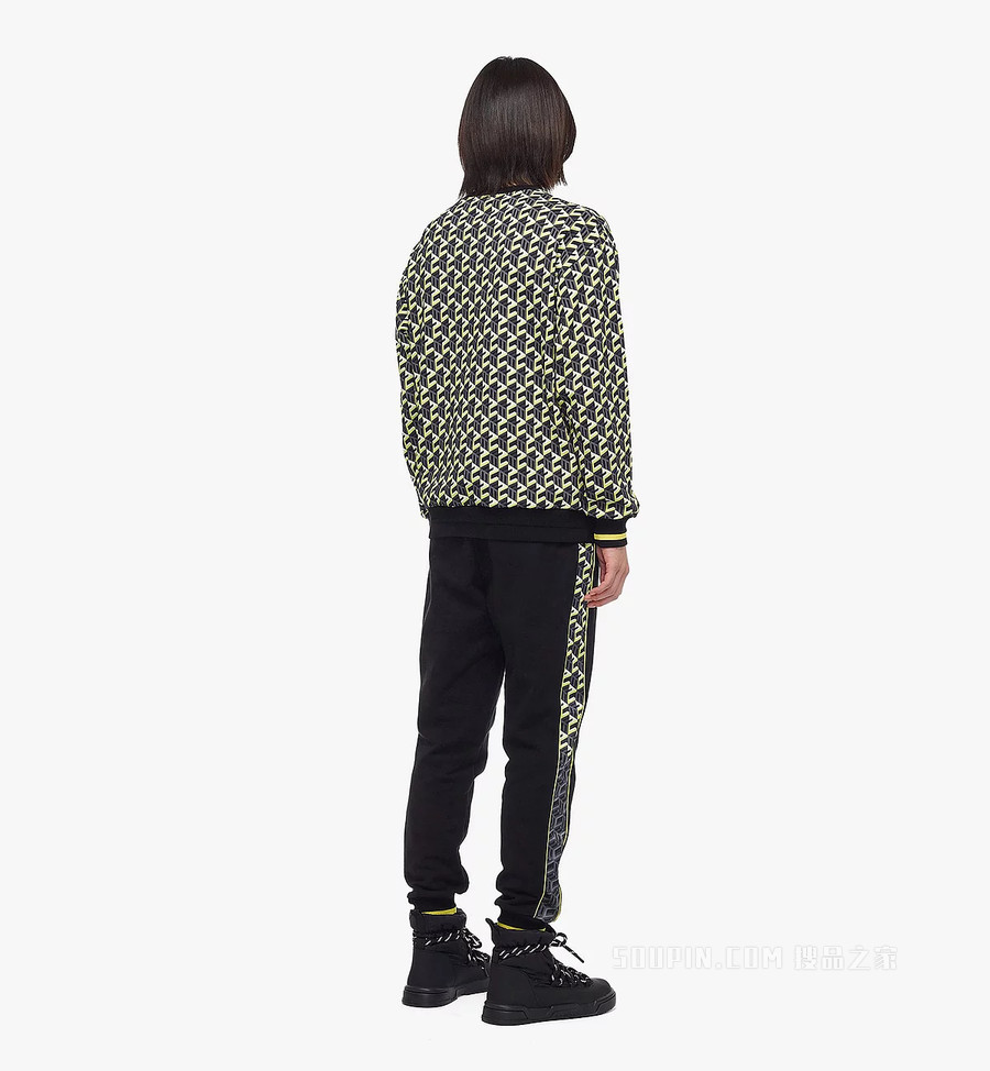 Cubic Monogram男士印花运动衫