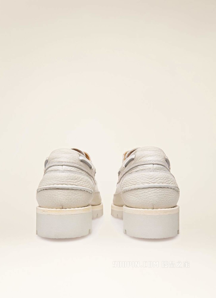 Trendal 灰白色皮革莫卡辛鞋